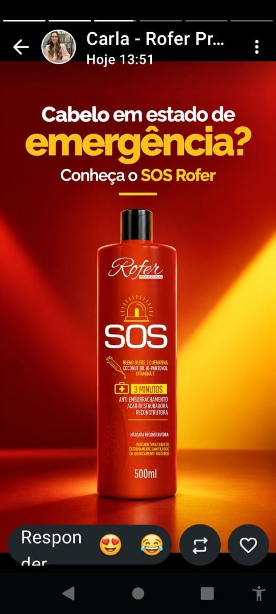 S.O.S RECONSTRUÇÃO POS QUÍMICA - Foto 1